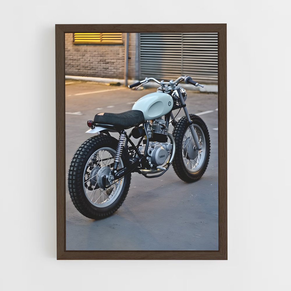 Poster Café Racer Blanc – affiche Ducati (vue 5)